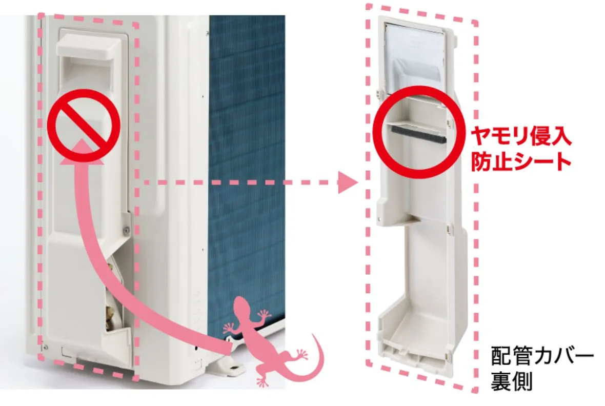 ヤモリ侵入防止シート イメージ図