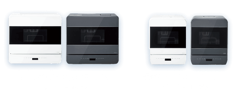 たっぷり洗える大容量モデル / 設置しやすいスリムモデル