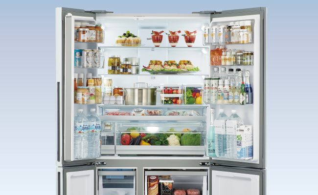 ひとつ上の使い易さをかなえるワイド冷蔵庫