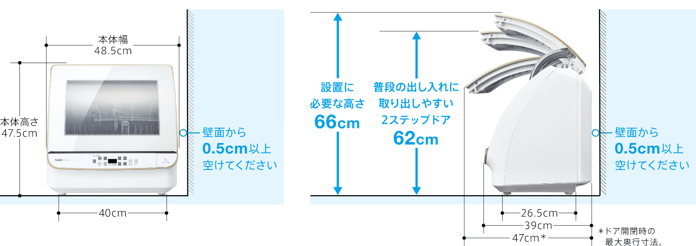 食器洗い機 ADW-GM3｜AQUA（アクア）