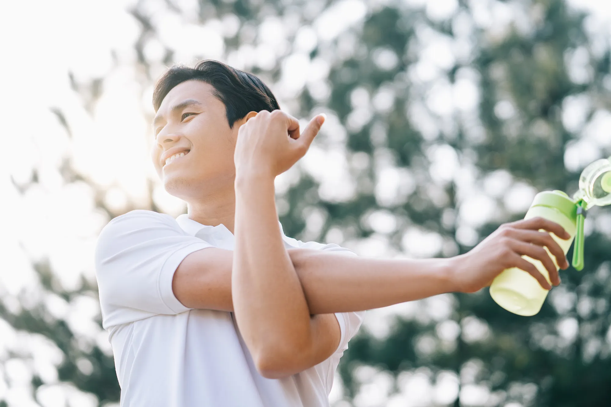運動してる男性