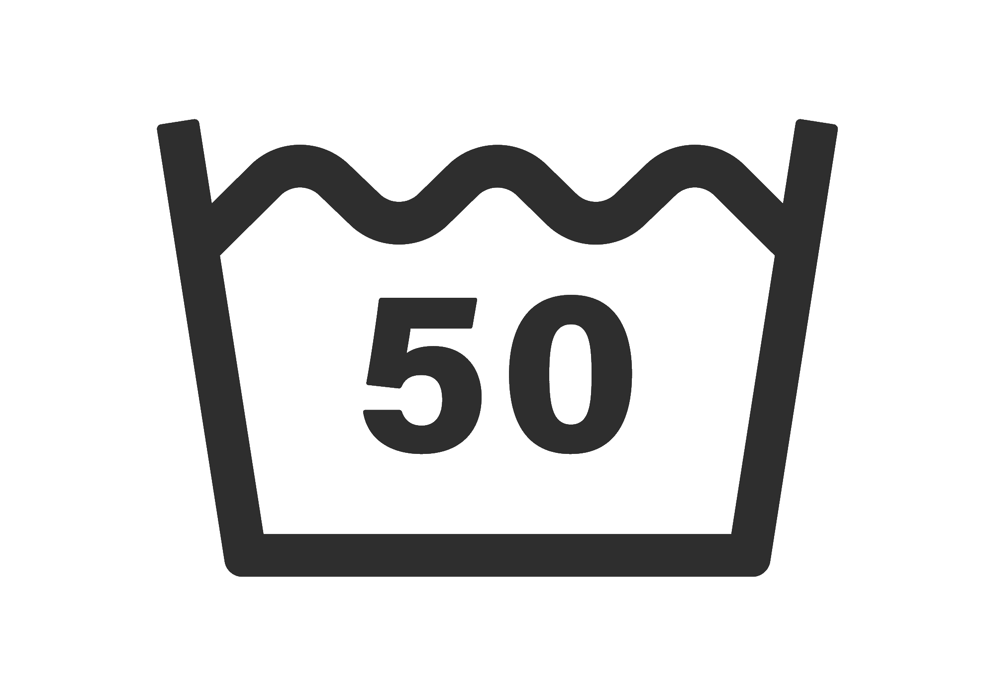 液温は50℃を限度とし、洗濯機でどのコースでも洗濯ができる