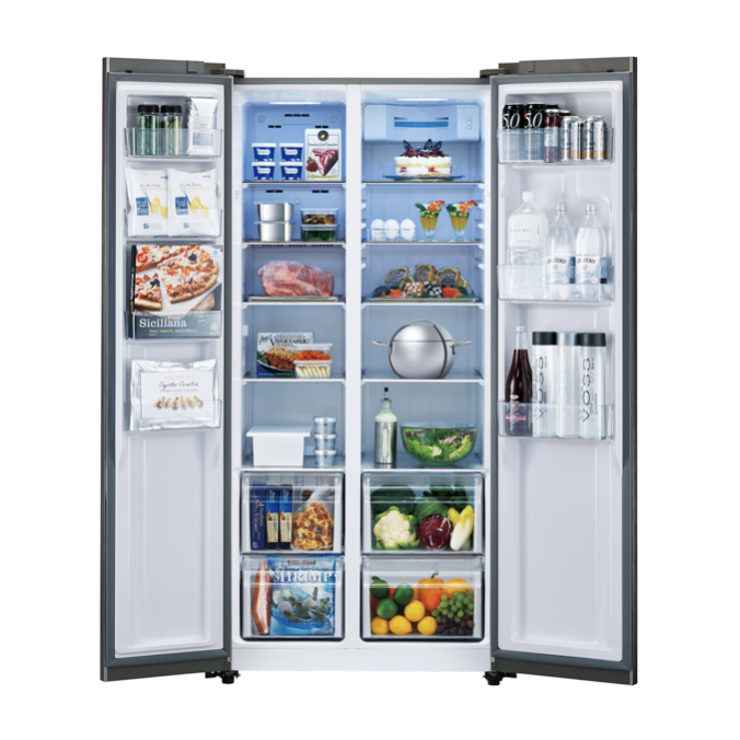 生活家電 冷蔵庫 AQUA アクア AQR-SBS45J(S) 冷凍冷蔵庫 2021年製 449L 冷蔵庫 生活家電 