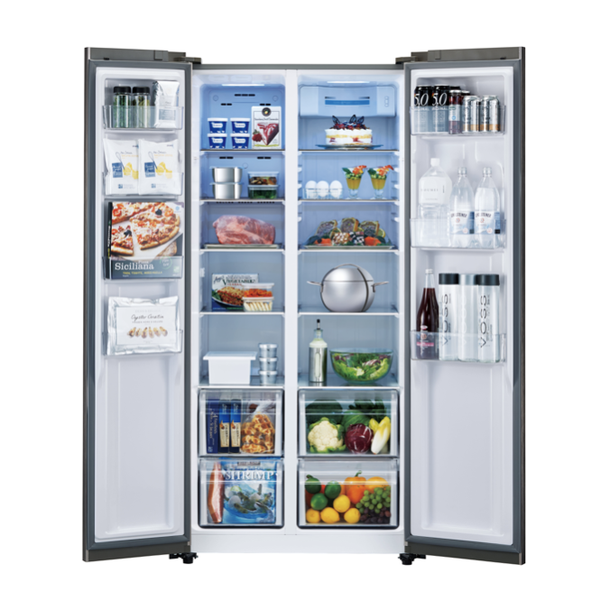 【AQUA】冷蔵庫 冷凍庫 449L 観音開き AQR-SBS45J(S)refrigerator