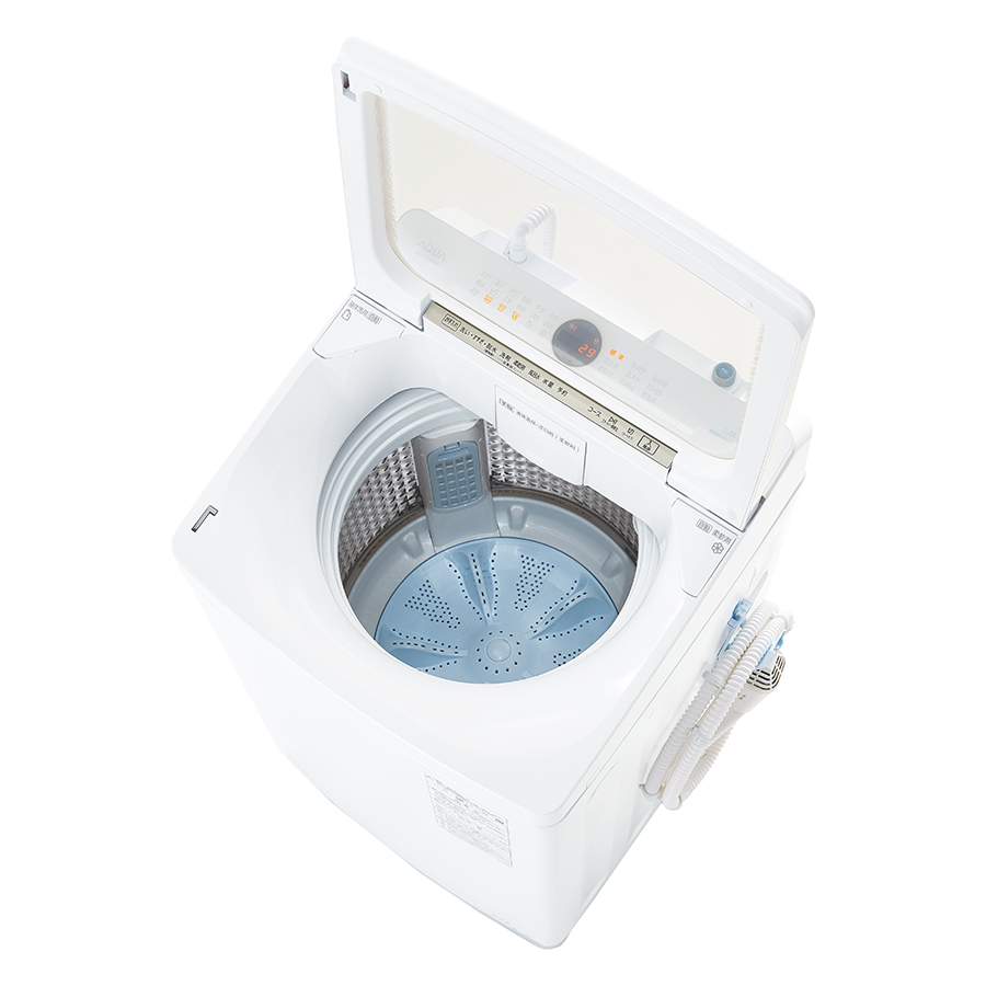 通販 アクア AQUA AQW-VA9N-W ホワイト Prette 全自洗 上開き 洗濯9kg