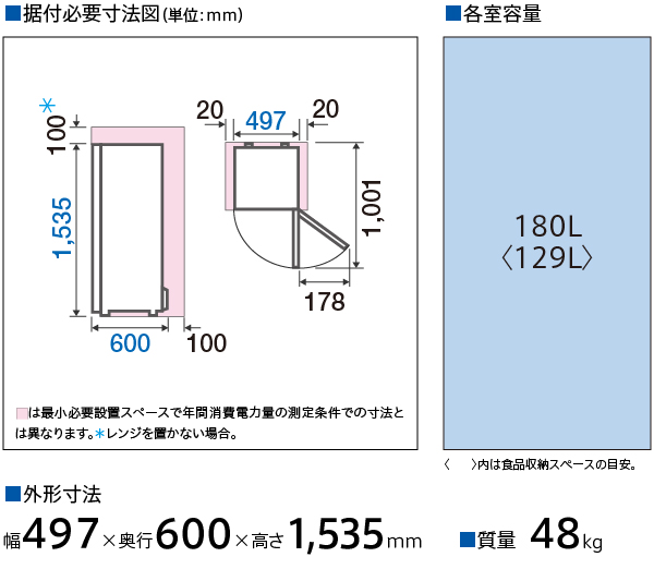 AQF-SF18N | 容積180L | 冷凍庫 | アクア株式会社（AQUA）