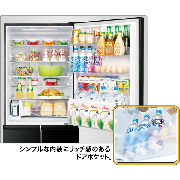 リッチなドアポケットデザイン