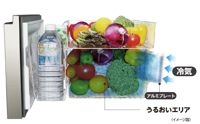 野菜がいきる「見えるイキイキ野菜室」